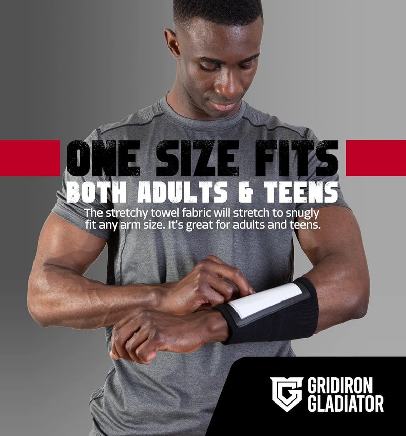 Gridiron Gladiator Wrist Playbook - Play Wristbands for Youth & Adults - Wrist Coach Arm Bands - QB Wristband - Softball Wristbands for Signs - Image 5